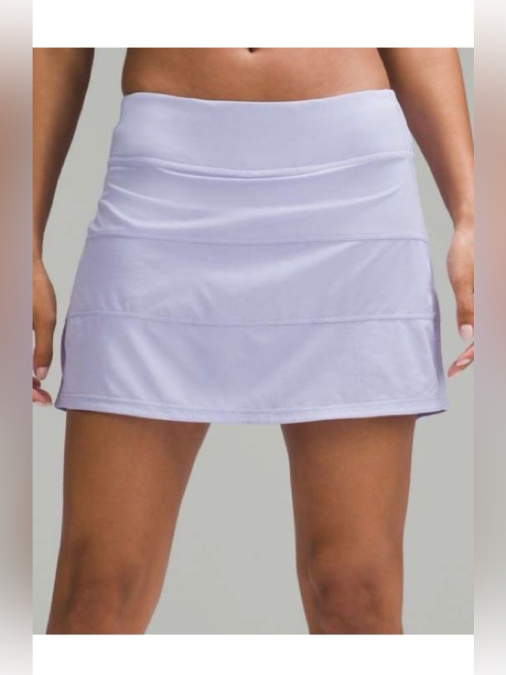 Lululemon Pace Rival Mid-Rise Skirt Long Lilac Smoke • NWT • Size 4